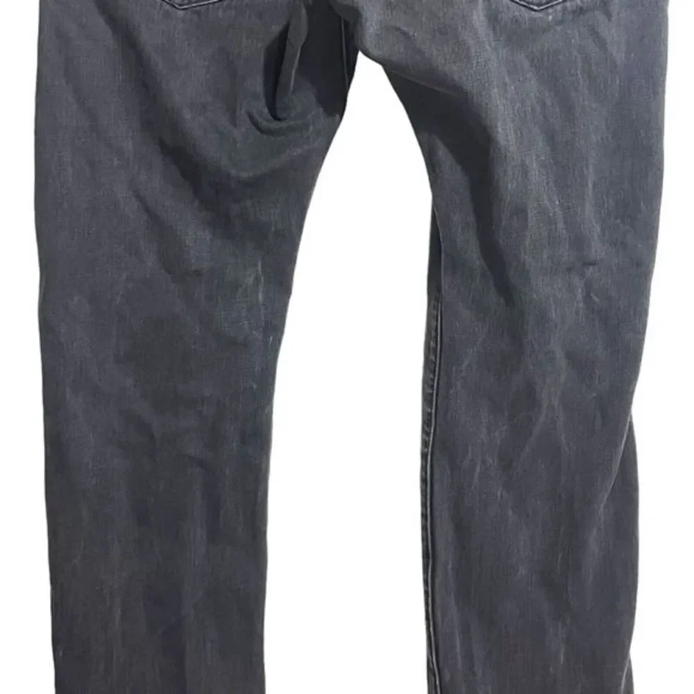 Kite Jeans Men's‎ 34 Button Fly Black Zipper Leg Denim Grunge Distressed